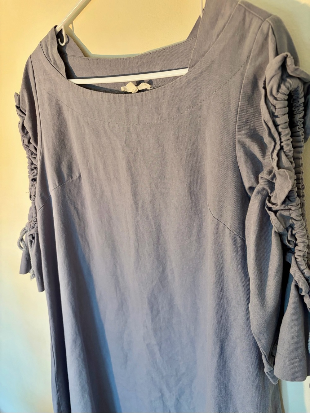 Easel Los Angeles 3/4 Open Sleeve Cotton Tunic Swing Dress